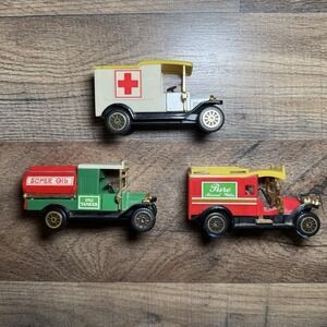Ford Classic Trucks Set 3 1:43 Multicolor Good 1912 Model T Tanker Ambulance